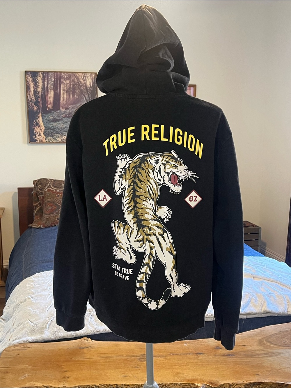 Vintage True Religion Zip Hoodie “Individuality creativity stay true your path”